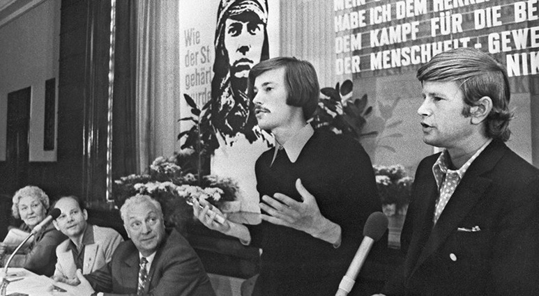 На встрече с немецкой молодежью, Берлин, 1974 год