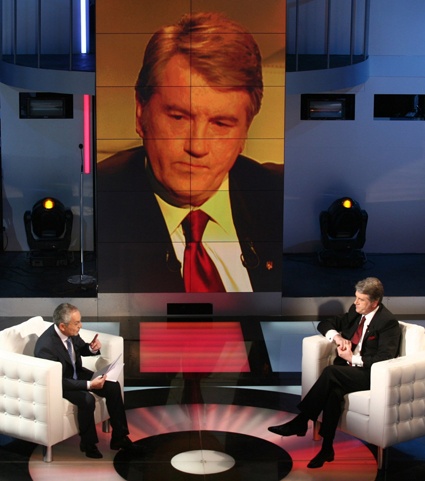 Эфир с Виктором Ющенко, «Шустер Live», 2010 год