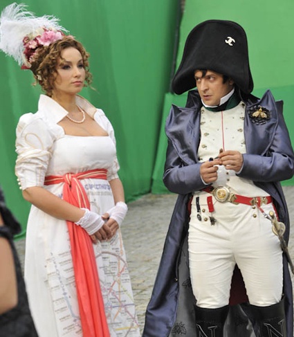 С Анфисой Чеховой в комедии «Ржевский против Наполеона», 2012 год 