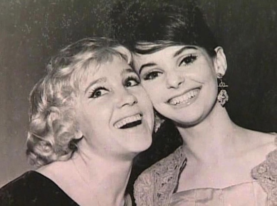С американской актрисой Сьюзен Страсберг на III Международном кинофестивале в Москве, 1963 год