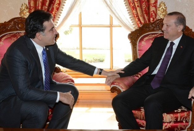 С президентом Турции Реджепом Эрдоганом, 2008 год