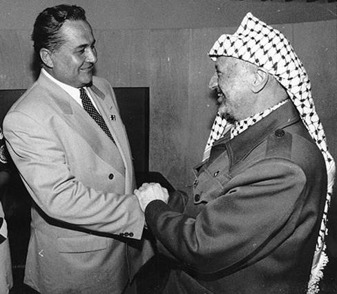 С легендарным палестинским лидером Ясиром Арафатом