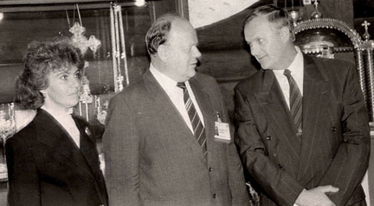 Станислав Шушкевич с супругой Ириной и Анатолием Собчаком, 1990-е годы. «Собчак был ясный ум, выдающийся юрист, один из самых ярких народных депутатов»