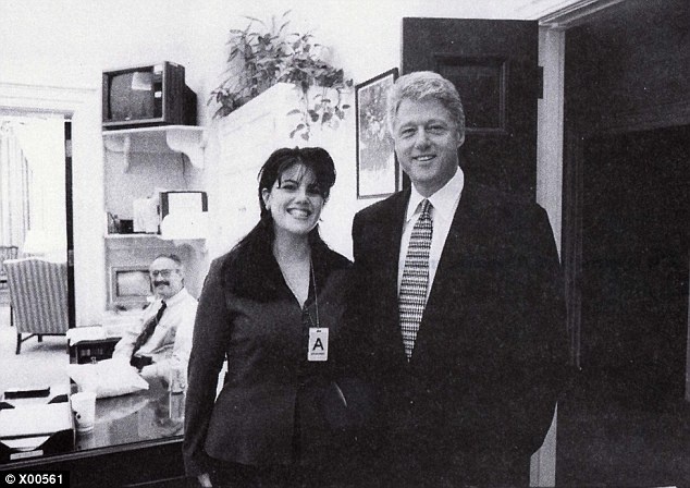 Моника Левински и Билл Клинтон. Фото: dailymail.co.uk