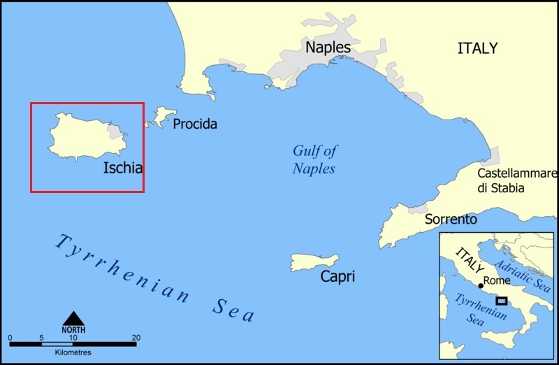 Искья – самый большой остров в Неаполитанском заливе. Фото: wikimedia.org