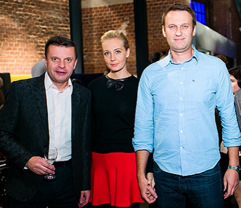 С Алексеем Навальным и его супругой Юлией