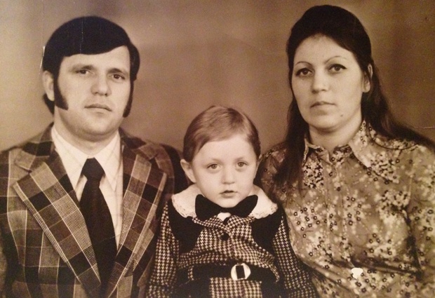 Стас с родителями, Киев, 1979 год