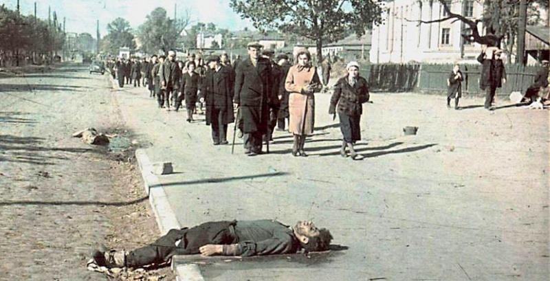 Убитый на улице оккупированного Киева, 1 октября 1941 года