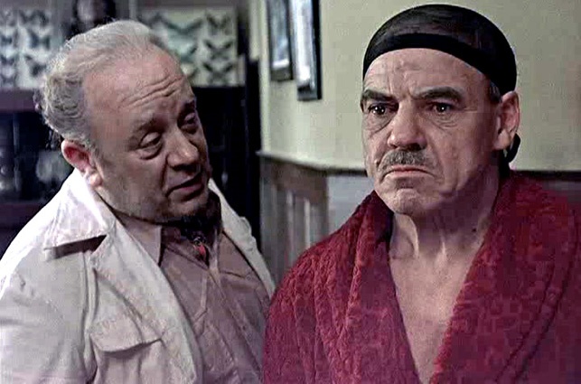 В «Похищении «Савойи» Броневой сыграл француза Жана Шалло, а Михаил Глузский — нацистского преступника Генриха Шарфа, 1979 год