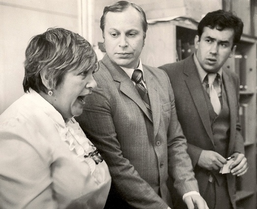 С Галиной Волчек и Юрием Богатыревым, «Уникум», 1983 год