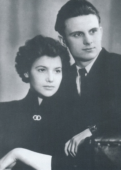 С женой Антониной в 1958 году
