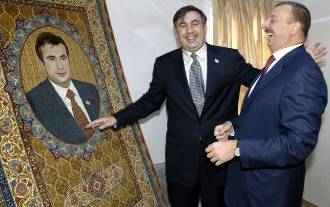 С президентом Азербайджана Ильхамом Алиевым, 2007 год